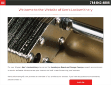 Tablet Screenshot of kenslocksmitheryhb.com